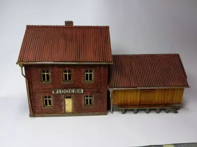 German narrow gauge station Widdern 1-87 resin 3D print model