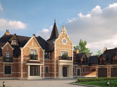 Private house 3D model 5