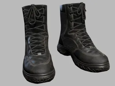 Tactical Boots Low-poly 3D model get