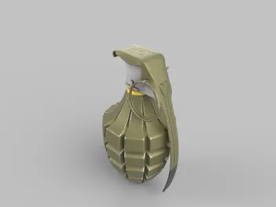 Grenade Low-poly 3D model get