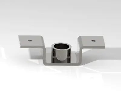 Bracket Machine Part 3D Model Industrial Mechanical Component 3D model