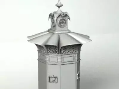 KIOSK weather vane 3D model