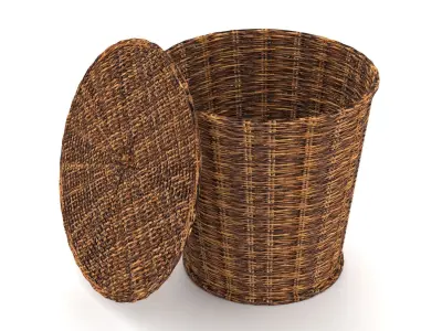 Wicker Basket 3D model