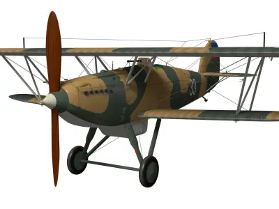 hawker fury 3D model buy