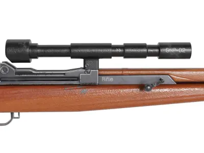 gun rifle 3D model