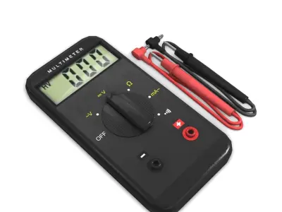 easy multimeter Low-poly 3D model