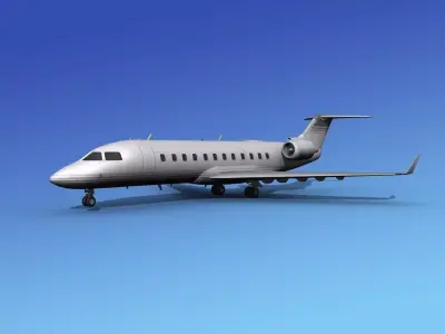 Canadair CRJ100 Corporate 1 3D model