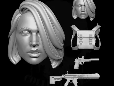 Bombstrike Fan Art STL Files for Action Figures 3D print model