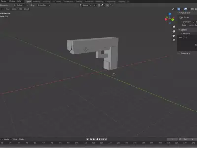 Deagle Design Blender Free 3D model