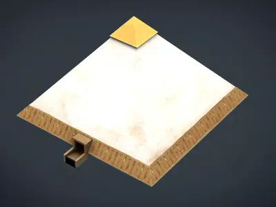 Egyptian Pyramid Low-poly 3D model