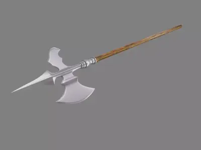 Halberd axe 3D model purchase