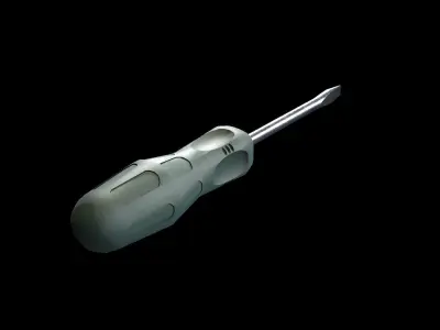 Screwdriver Low-poly 3D model purchase