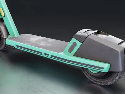 Electric Scooter 3D Model Low-poly 3D model