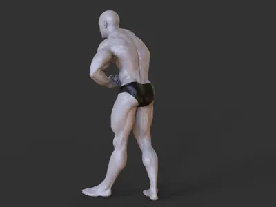 Bodybuilder Pose 3D print model buy