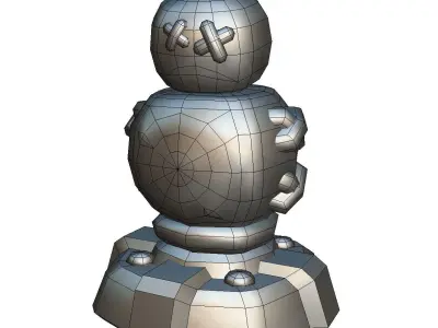 Cube World Practice Dummy - Proto Series Low-poly 3D model