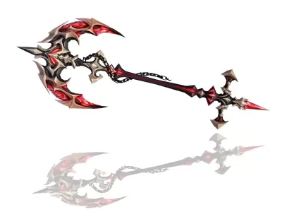 Anchor Axe Low-poly 3D model