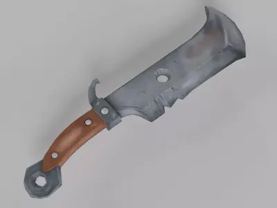 Stylized Sword Low-poly 3D model 3