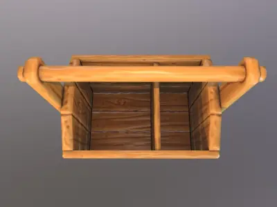 Stylized toolbox Free low-poly 3D model