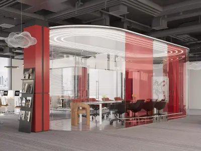 office interior 3D model 7