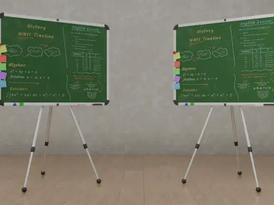  Classroom Greenboards Duo - Customizable Writing Boards 