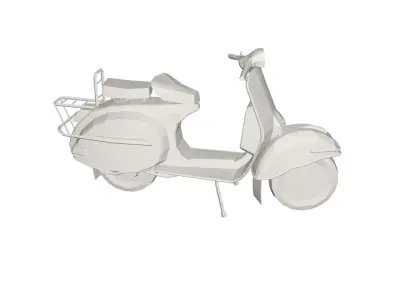 Scooter vespa Low-poly 3D model purchase