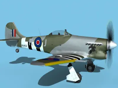 Hawker Hawker Tempest MK1 V15 3D model