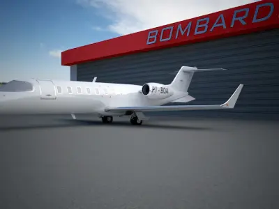 Learjet 45 3D model