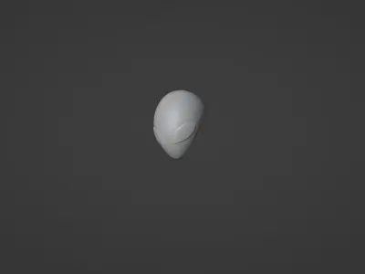 Alien Head 3D model get