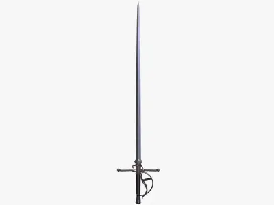 Vintage Medieval Sword - Final Fantasy XVI Game Low-poly 3D model