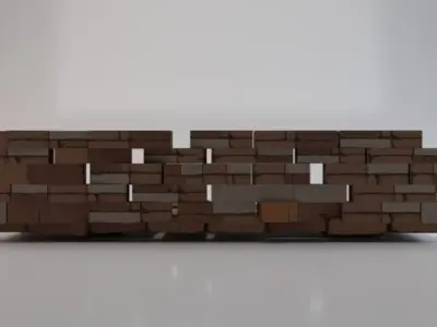 Barricade Low-poly 3D model purchase