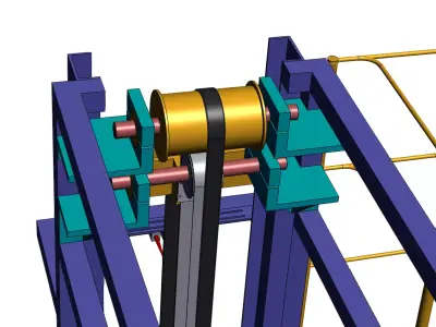 Cable testing machine 3D model