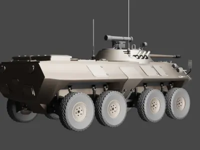BTR-90 TANK 3d Model 3D model