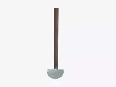 Medieval Hoe Spade Low-poly 3D model
