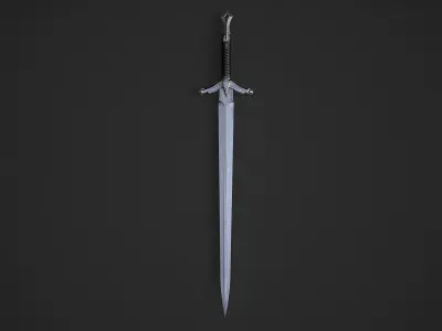 Sword 4 Low-poly 3D model