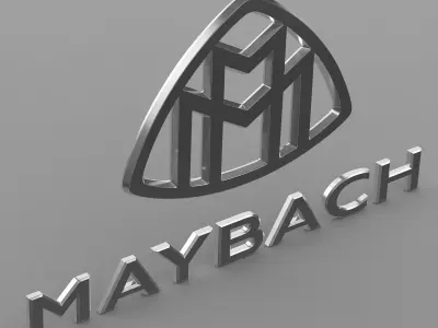maybach logo 3D model