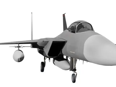 Modern Fighter jet F-15 3D model