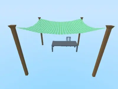 Military Tent Free low-poly 3D model purchase