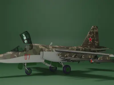 SU 25 Frogfoot 3D model
