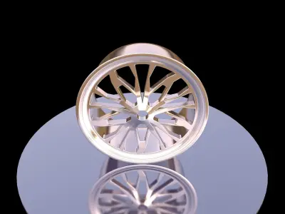 rim 3d model silver wheel Free 3D model