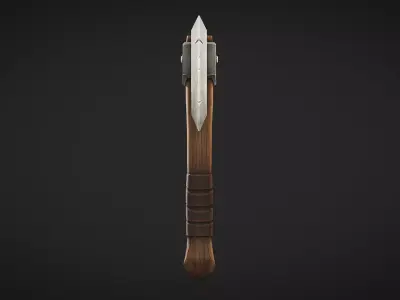 Metal Axe - Game Ready Weapon Low-poly 3D model
