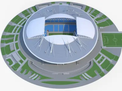 Stadium Zenit Arena Krestovsky Saint-Peterburg 3D model