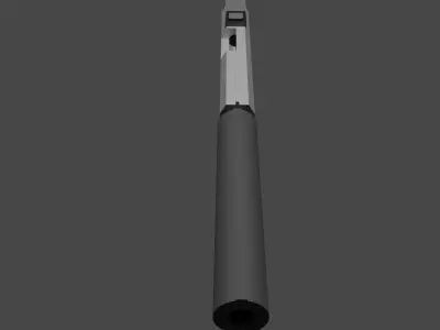 low poly pistol gun Free low-poly 3D model buy