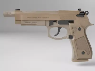 Beretta M9A4 Lowpoly Low-poly 3D model