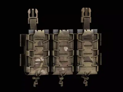 SLEDS-K Universal Placard Low-poly 3D model
