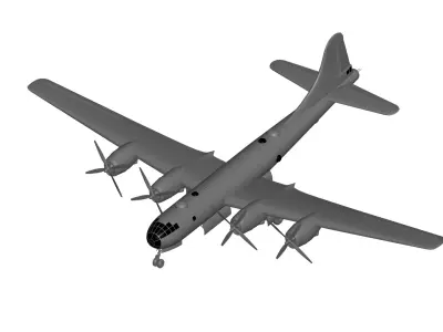 Boeing B-29 Superfortress 3D model purchase