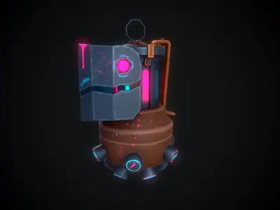 Jinx Granade Low-Poly 3D Model Free low-poly 3D model