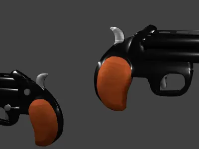 Palm pistol  3D model