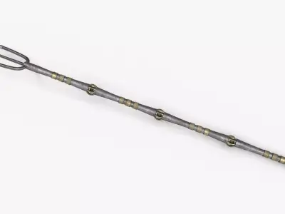 Trident PBR Low-poly 3D model
