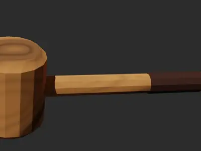 Wood Hammer Free 3D model