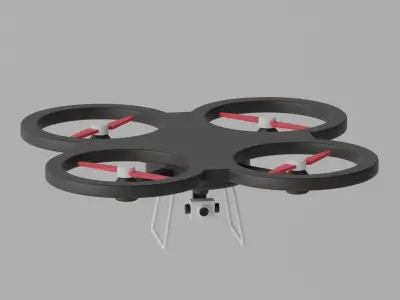 Cartoon Drone 3D model purchase